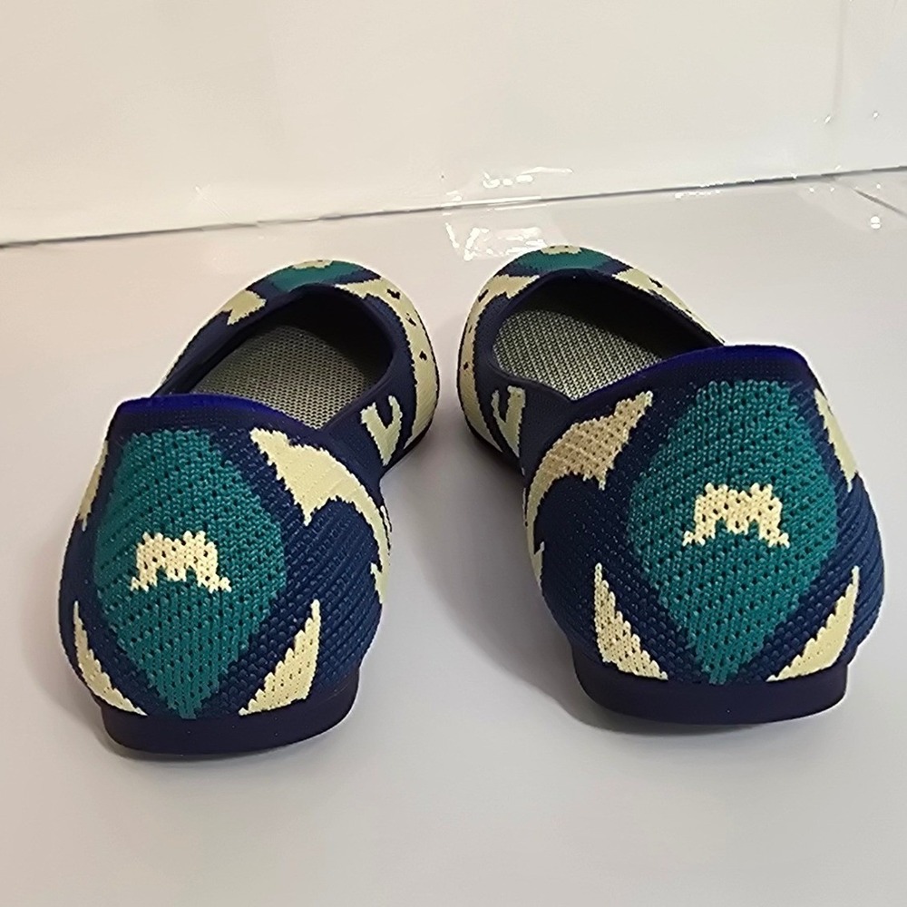 Rothy's The Flat Shoes Moroccan Blue Knit Women's Size 6 New RETIRED RARE - Picture 5 of 10